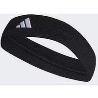 Adidas Unisex Headband Tennis Headband, Black/White, HT3909, OSFM