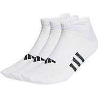 adidas Unisex Kids Performance Light Low Socks 3 Pairs, White/White/White, 7-8 Years