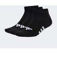 adidas Unisex Kids Performance Light Low Socks 3 Pairs, Black/Black/Black, 7-8 Years