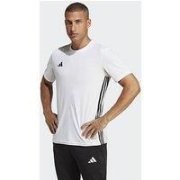 adidas Men/'s TABELA 23 JSY T-Shirt, White/Black, XL