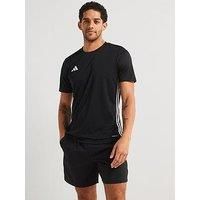 adidas Men/'s TABELA 23 JSY T-Shirt, Black/White, S