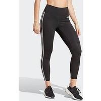 adidas Women/'s Train Essentials 3-Stripes Tights, Black, XS