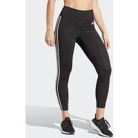 Adidas Performance Train Essentials 3-Stripes High-Waisted 7/8 Leggings - Black