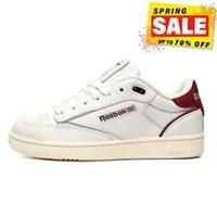 Reebok Unisex Club C Bulc Sneaker, FTWR White/Classic Burgundy/Chalk, 6 UK
