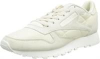 Reebok Women's Classic Leather Sneaker, Alabaster/Gold Met./Chalk, 5.5 UK