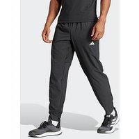 adidas Essentials Mens Training Trackpants Black Gym Elasticated Training Pants