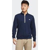 Adidas Mens Golf Lightweight Half Zip Top-Navy