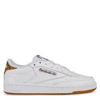 Reebok Womens Club C 85 Shoes - White/Leopard / UK6 EU39