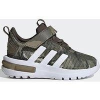 adidas Racer TR23 Shoes Kids Running, Olive/Cloud White, 3 UK