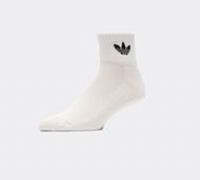 Adidas Originals Unisex 3 Pack Mid Ankle Socks - White/Grey/Black