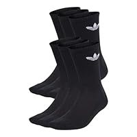 ADIDAS IJ5618 TRE CRW SCK 6PP Socks Unisex Adult black Size S