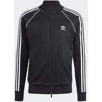 Adidas Originals Mens 3-Stripe Full Zip Top - Black