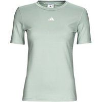 adidas Women/'s Techfit Training T-Shirt (Short Sleeve), Wonder Silver/White, M