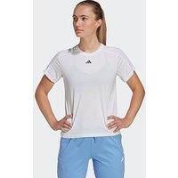 adidas Women/'s AEROREADY Train Essentials Minimal Branding Crewneck Tee, White, XXL