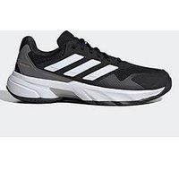 adidas Men/'s CourtJam Control 3 Clay Tennis Shoes, Core Black/Cloud White/Grey Four, 9 UK