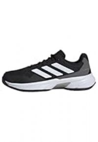 adidas Men/'s CourtJam Control 3 Clay Tennis Shoes, Core Black/Cloud White/Grey Four, 6 UK
