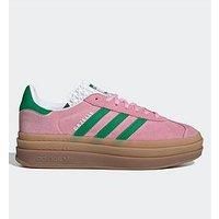 adidas Gazelle Indoor Womens Sneakers, True Pink/Green/Cloud White, 9 UK