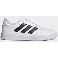 adidas Men/'s Courtblock Shoes Sneaker, Cloud White/Core Black/Cloud White, 12 UK