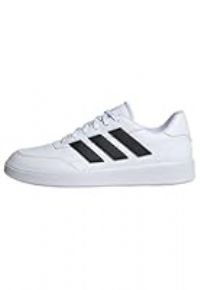 adidas Men/'s Courtblock Shoes Sneaker, Cloud White/Core Black/Cloud White, 6 UK