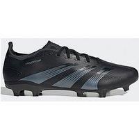 adidas Unisex Predator League Firm Ground Football Boots Sneaker, Core Black/Carbon/Core Black, 8 UK