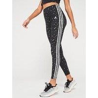 adidas Women Essentials 3 Stripes Animal Print Legging Leggings, XS