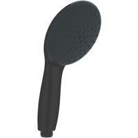 GROHE Vitalio Start 110 QuickFix - Hand Shower for Low Pressure (Round 11 cm Shower Head 2 Sprays: Rain and Jet, Anti-Limescale System, Silicone Ring, Universal Mounting System), Matt Black, 269492434