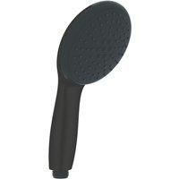 GROHE Vitalio Start 110 QuickFix - Hand Shower (Round 11 cm Shower Head 2 Sprays: Rain and Jet, Water Saving, Anti-Limescale System, Silicone Ring, Universal Mounting System), Matt Black, 279462431