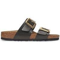 BIRKENSTOCK Sydney Cushion Buckle 1029457 Graceful Licorice Black Ladies Slippers with Buckles, black, 5 UK