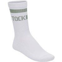 Birkenstock Cotton Crew Stripe Sock - White
