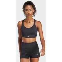 adidas FastImpact Luxe Run High-Support Bra, Recycled Polyester, Multicolour Black