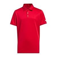 adidas Boy/'s Performance Short Sleeve Polo Shirt Kids, COLRED, 7-8 Years