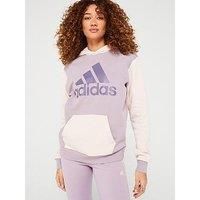 Adidas Sportswear Women'S Big Logo Colourblock Hoodie - Lilac