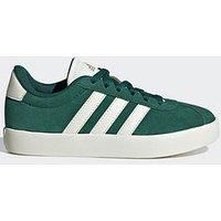 adidas VL Court 3.0 Kids Sneaker, Collegiate Green/Off White/Gold Metallic, 12 UK Child