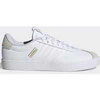 adidas Women/'s VL Court Sneaker, Cloud White Grey One, 5 UK