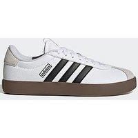adidas Women/'s VL Court 3.0 Shoes, Cloud White/core Black/Grey one, 4.5 UK