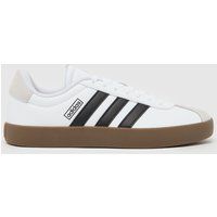 adidas Women/'s VL Court 3.0 Shoes, Cloud White/core Black/Grey one, 6 UK