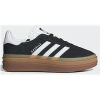 Adidas Gazelle Bold Three Layer Q Panel Platform Black White Womens UK 3 - 8
