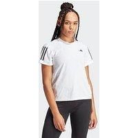 adidas Women Own The Run T-Shirts, L White/Black