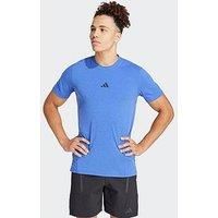 adidas Designed for Training Workout T-Shirt, Recycled Polyester, Blue