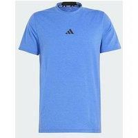 Adidas Men/'s Designed for Training Workout T-Shirt (Short Sleeve), Semi Lucid Blue, XXL