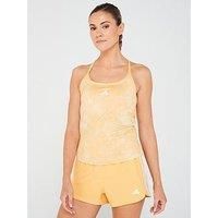 Adidas Womens Train Essentials Printed Tank - Yellow