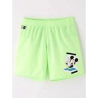 Adidas Kids Disney Mickey Mouse Swim Shorts - Green