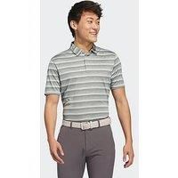 Adidas Men'S Golf Two Colour Stripe Polo - Green