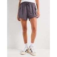 Adidas Sportswear Womens Essentials French Terry Cargo Shorts - Dark Grey