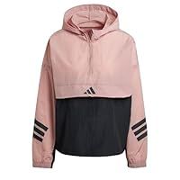 adidas Future Icons 3-Stripes Windbreaker, Recycled Nylon, Pink