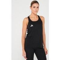adidas Womens Running Vest Adizero Tank Top Black