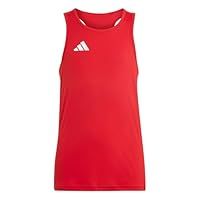 adidas Boy/'s Adizero Team Singlet Kids, Team Power red 2/White, 11-12 Years