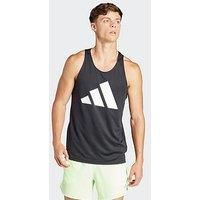 adidas Men Run It Tank Top, XL Black