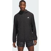 adidas Men/'s Run It Jacket, Black/White, XL