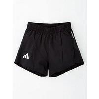adidas Boys Junior Adizero Team Split Shorts, 13-14 years Black/White